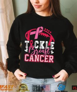 Tackle Football Pink Ribbon Breast Cancer Awareness T Shirt