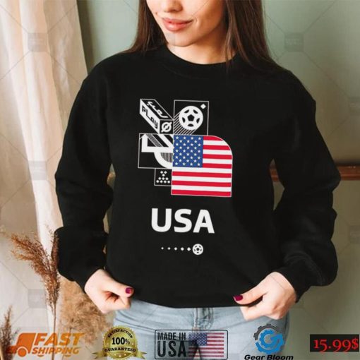 US Soccer FIFA World Cup Qatar 2022 Play Action American flag shirt