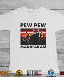 Pew Pew Madafakas Meme Cat Lovers shirt