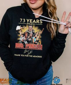 Official Bruce Springsteen 73 Years 1949 2022 Thank You For The Memories Signatures Shirt