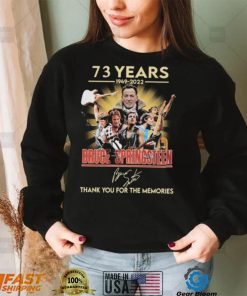 Official Bruce Springsteen 73 Years 1949 2022 Thank You For The Memories Signatures Shirt