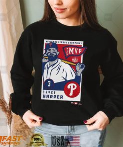 Official Bryce Harper Philadelphia Phillies 2022 National League Champions MVP shirt