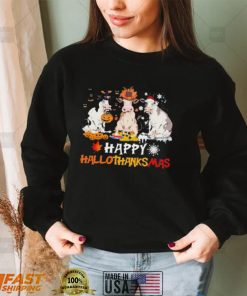 Official Dairy Cows Happy Hallothanksmas Halloween thanksgiving Christmas shirt