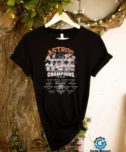 Official Houston Astros team football 2022 American League Champions signatures shirt