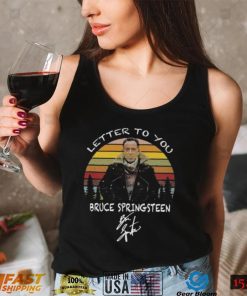 Official Letter to You Bruce Springsteen signature vintage shirt