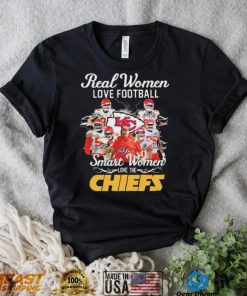 Official NFL Real Women Love Football Smart Women Love The Chiefs Signatures Shirt