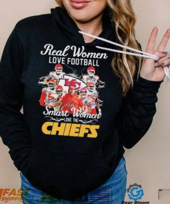 Official NFL Real Women Love Football Smart Women Love The Chiefs Signatures Shirt