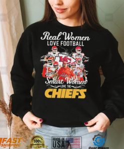 Official NFL Real Women Love Football Smart Women Love The Chiefs Signatures Shirt