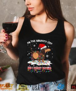 Official Santa Dachshund on the naughtry list and I regret nothing light Merry Christmas shirt