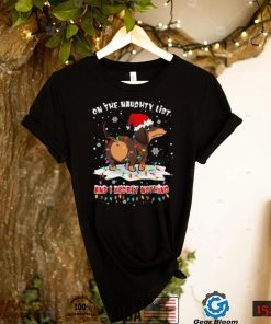 Official Santa Dachshund on the naughtry list and I regret nothing light Merry Christmas shirt