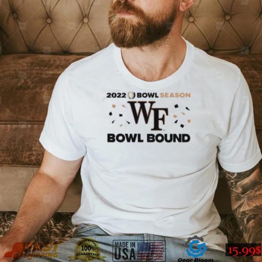 Official Wake Forest Football 2022 Bowl Season Wf Bowl Bound Shirt