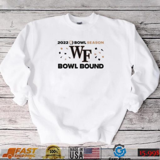 Official Wake Forest Football 2022 Bowl Season Wf Bowl Bound Shirt