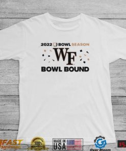 Official Wake Forest Football 2022 Bowl Season Wf Bowl Bound Shirt