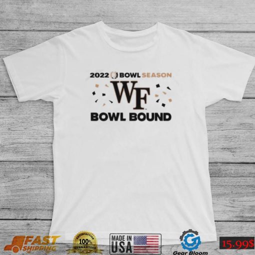 Official Wake Forest Football 2022 Bowl Season Wf Bowl Bound Shirt