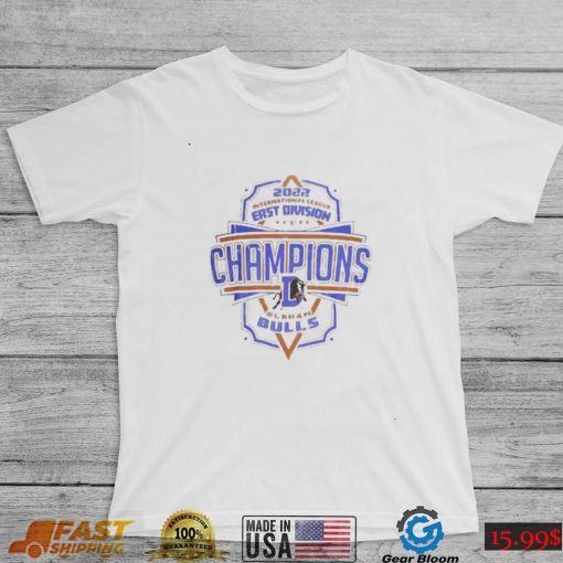 Official Durham Bulls Delta Apparel 2022 International League East Division Champions shirt