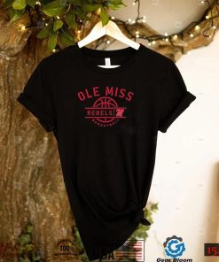 Ole Miss Rebels Basketball Half Court Stencil Shirt