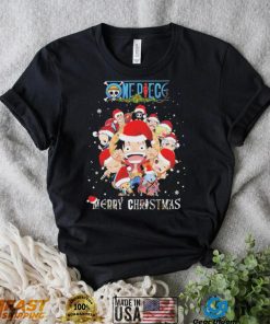 One Piece Chibi Characters Santa Hat Merry Christmas Sweatshirt