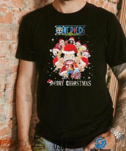 One Piece Chibi Characters Santa Hat Merry Christmas Sweatshirt