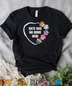 Peace LGBT paw hate has no home here shirt