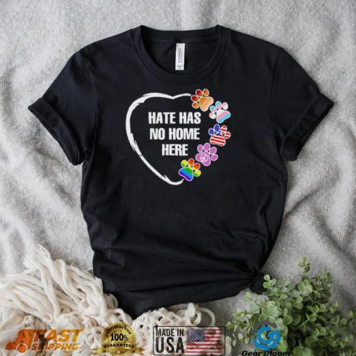 Peace LGBT paw hate has no home here shirt