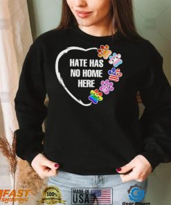 Peace LGBT paw hate has no home here shirt