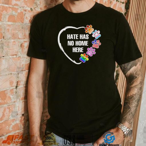 Peace LGBT paw hate has no home here shirt