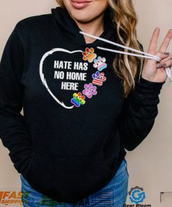 Peace LGBT paw hate has no home here shirt