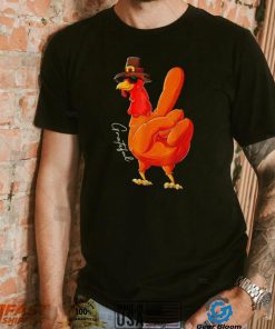 Peace sign turkey Thanksgiving say hi shirt