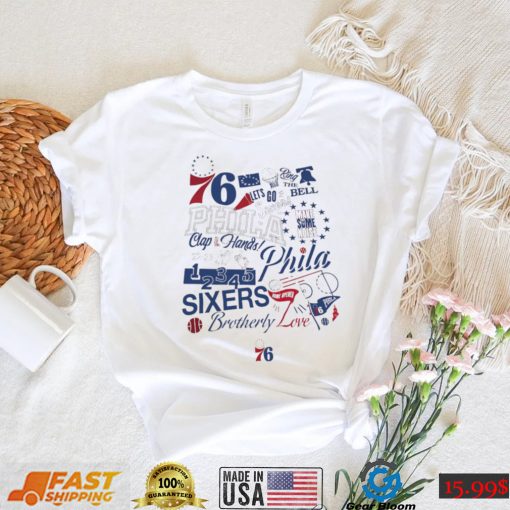 Philadelphia 76 let’s go Sixers Ring the Bell make some noise Brotherly Love shirt