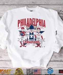 Philadelphia Phillies 2022 League Champions Caricature Signatures Shirt