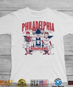 Philadelphia Phillies 2022 League Champions Caricature Signatures Shirt