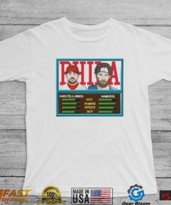 Philadelphia Phillies Bryce Harper Nick Castellanos Video Game Style Shirt