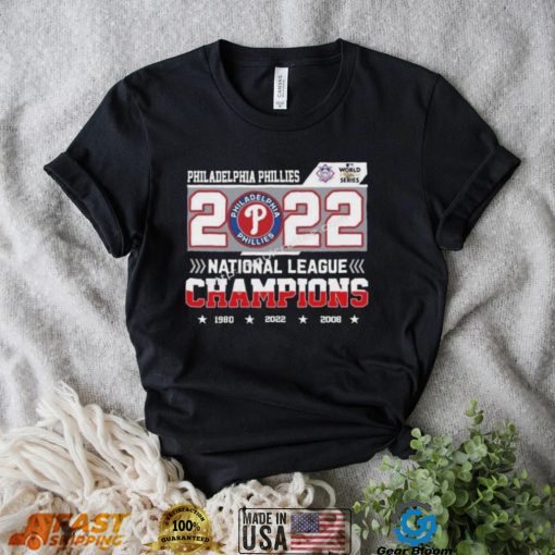 Philadelphia phillies 3x national league champions 2022 shirt