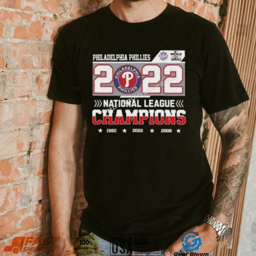 Philadelphia phillies 3x national league champions 2022 shirt