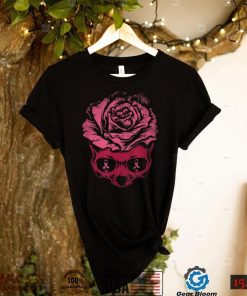 Pink Ribbon Skull Breast Cancer Awareness T Shirt