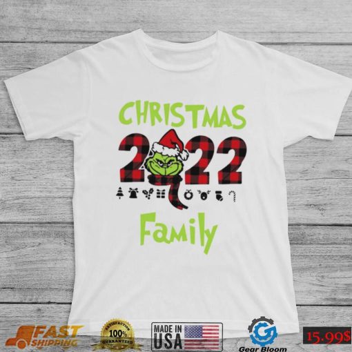 Plaid Pattern Christmas Grinch Squad T Shirt