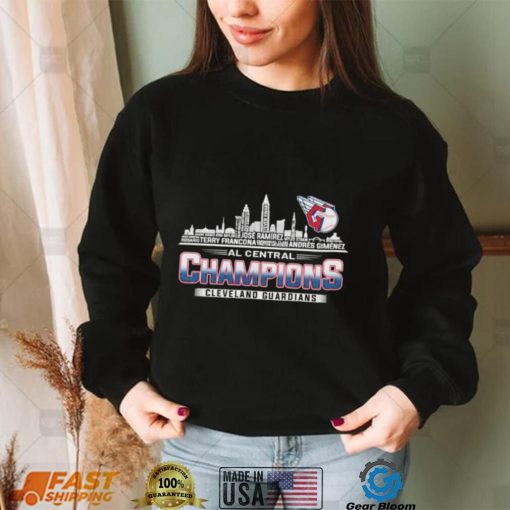 Cleveland Guardians Skyline 2022 AL Central Champions Shirt