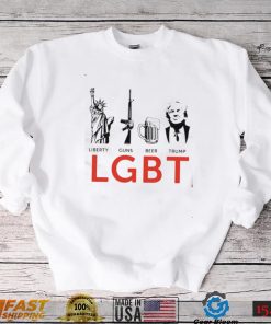 Liberty Gun Beer Trump Funny LGBT T Shirt