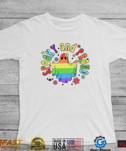 Spooky and Proud Halloween ghost LGBT Gay Pride 2022 shirt