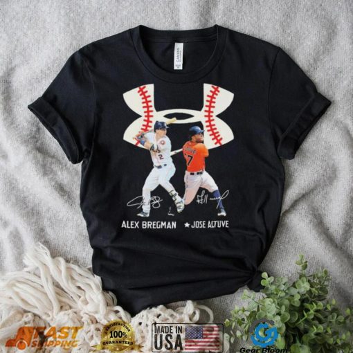 Alex Bregman And Jose Altuve Under Armour Houston Astros Signatures Shirt