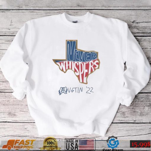 Texas pavement band never whispers austin 22 shirt