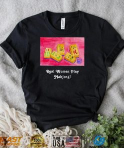 Real women play Mahjong art shirt