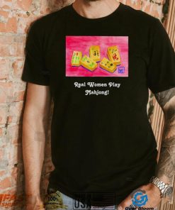 Real women play Mahjong art shirt