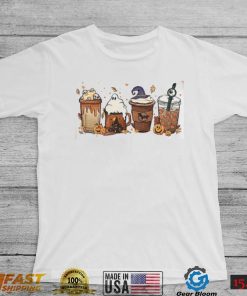 Retro Halloween Horror Coffee Spooky Season T Shirt