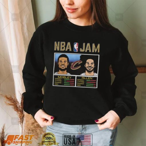 NBA Jam Cavs Mobley And Allen T Shirt