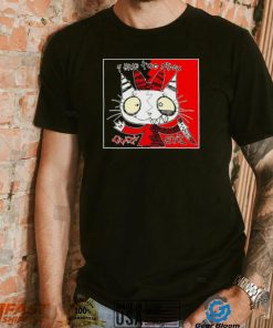 Satuwn Cat I have two sides crazy evil art shirt