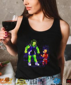 She Hulk X The Simpsons She Hulk and Daredevil Death by Smash shirt