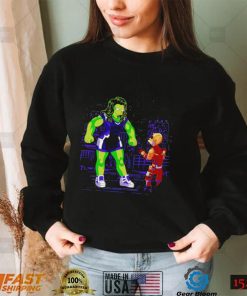 She Hulk X The Simpsons She Hulk and Daredevil Death by Smash shirt