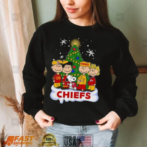 Snoopy The Peanuts Kansas City Chiefs Christmas T Shirt