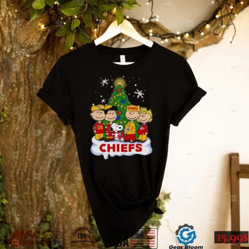 Snoopy The Peanuts Kansas City Chiefs Christmas T Shirt